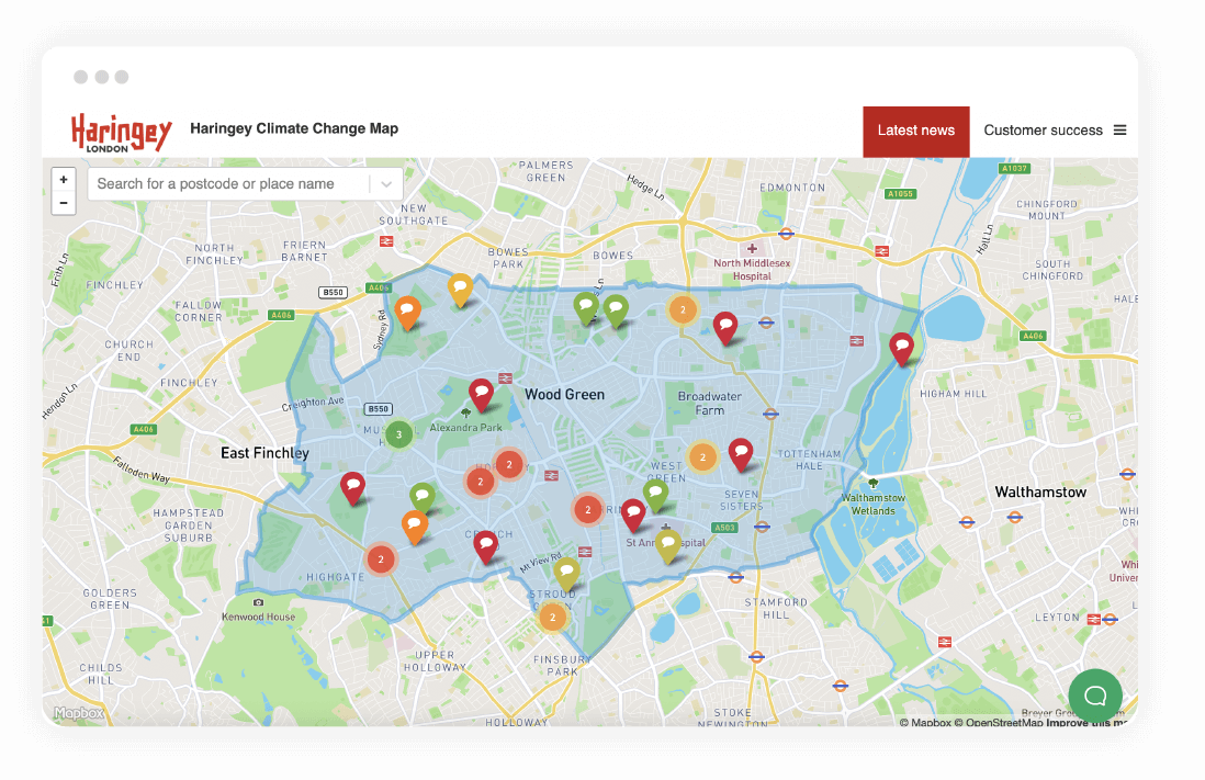 Haringey's Climate Change Heatmap