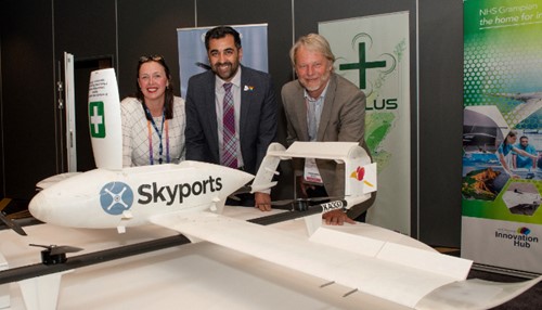 AGS airports and NHS scotland receive £7m funding for medical drone project