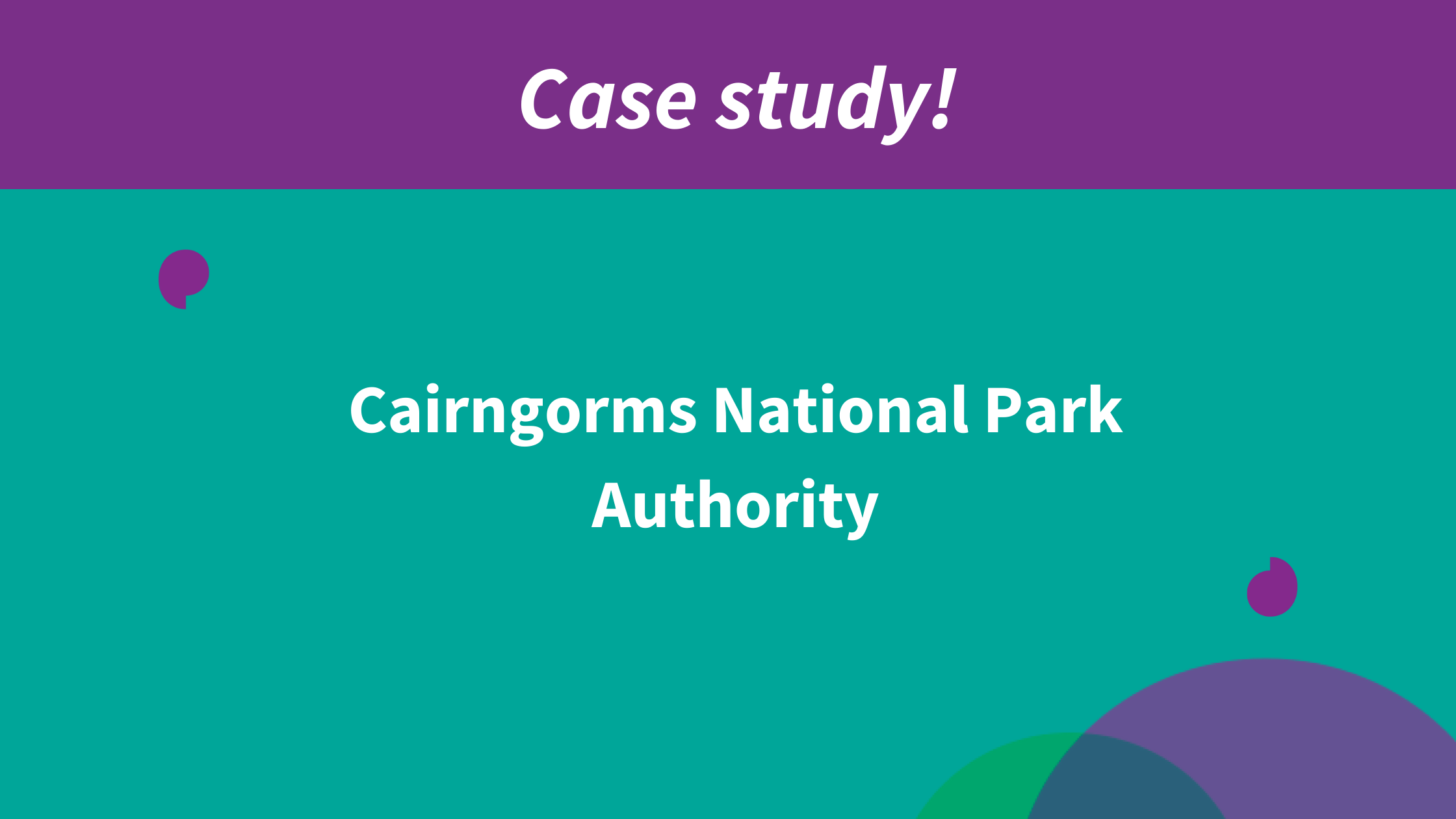 Shaping the future of Cairngorms National Park with community engagement