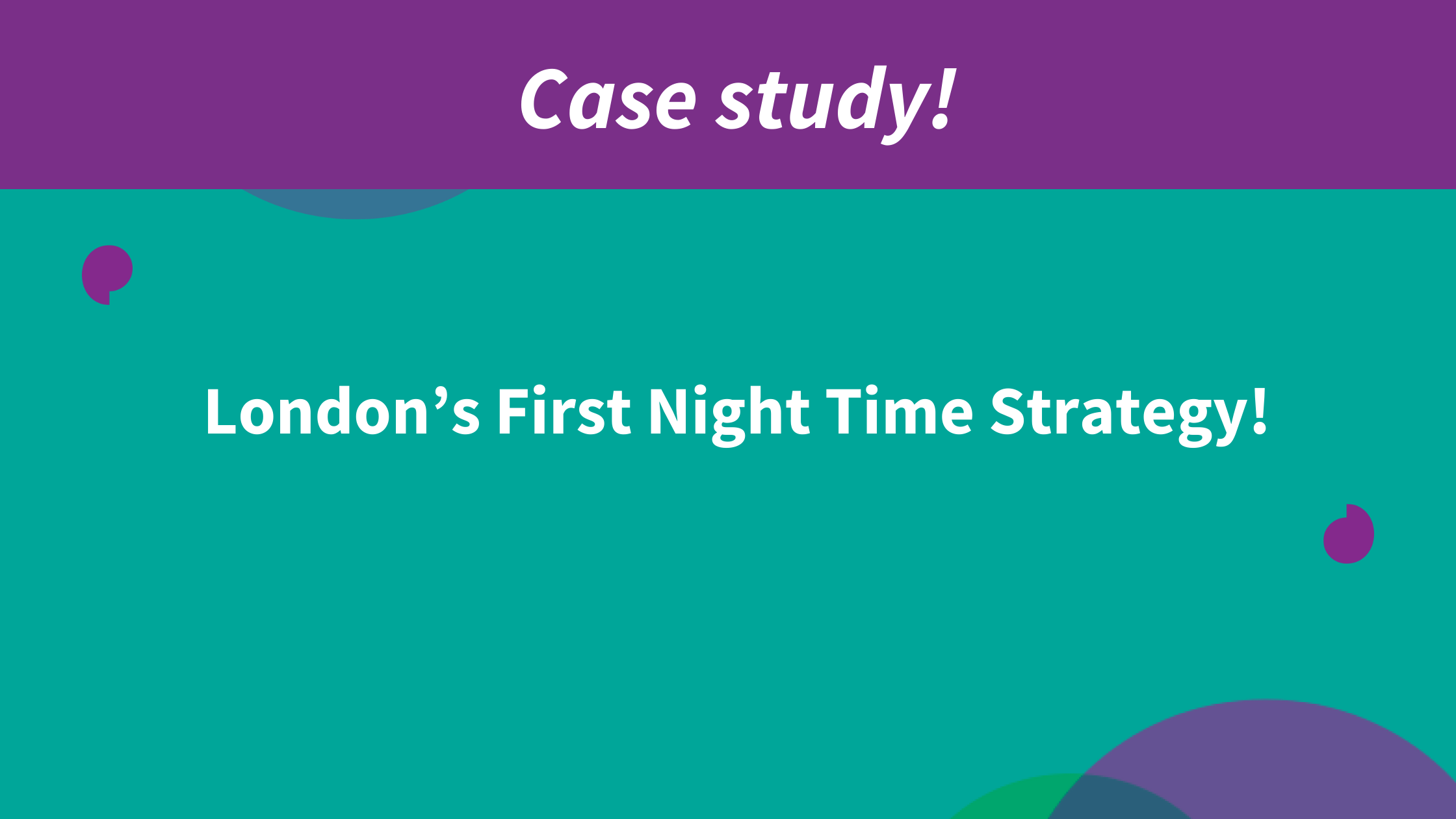 Wandsworth Night Time Strategy (NTS)