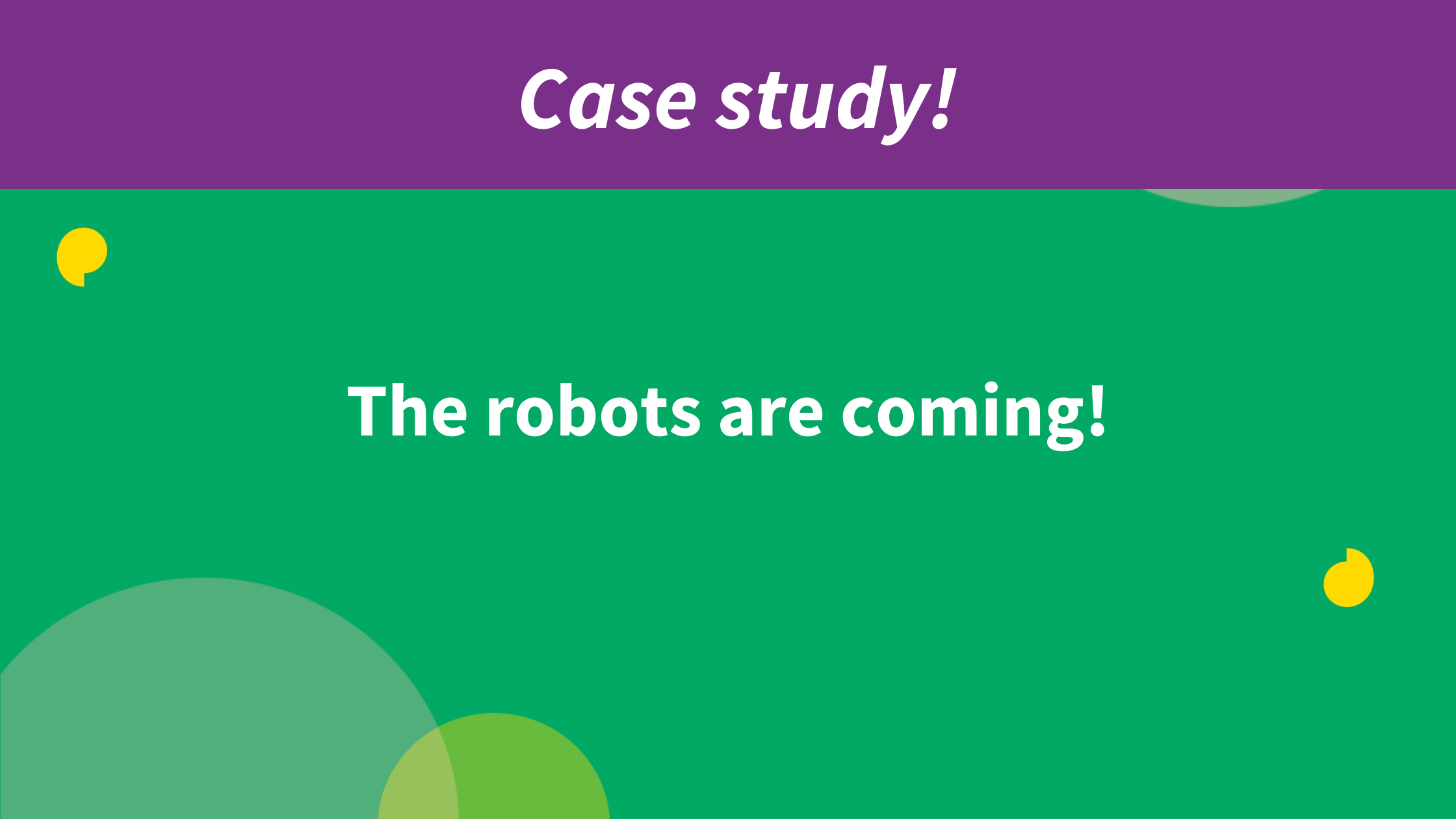 The pioneers of public realm robots