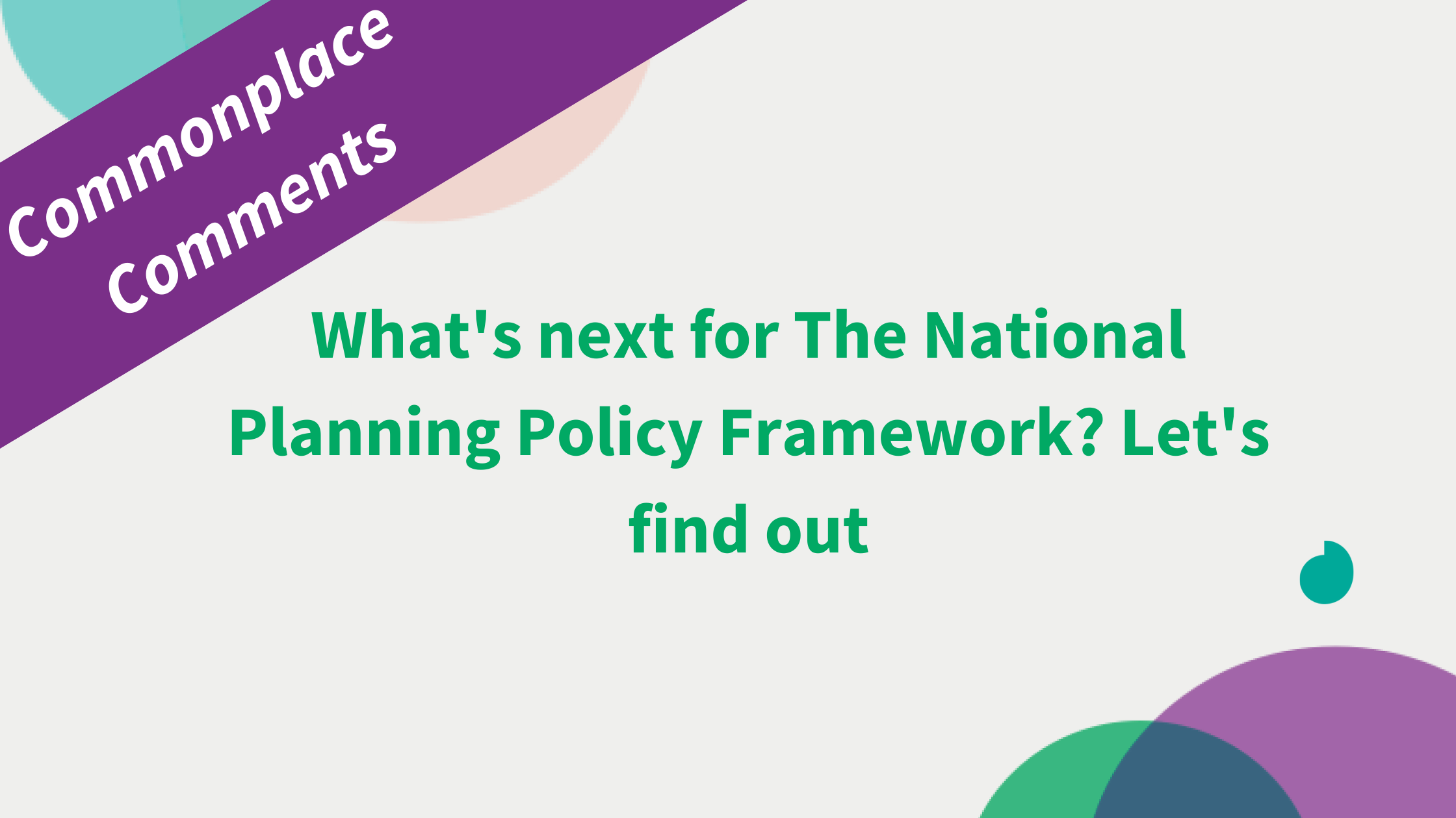 Impact assessments needed for changes to the NPPF policy