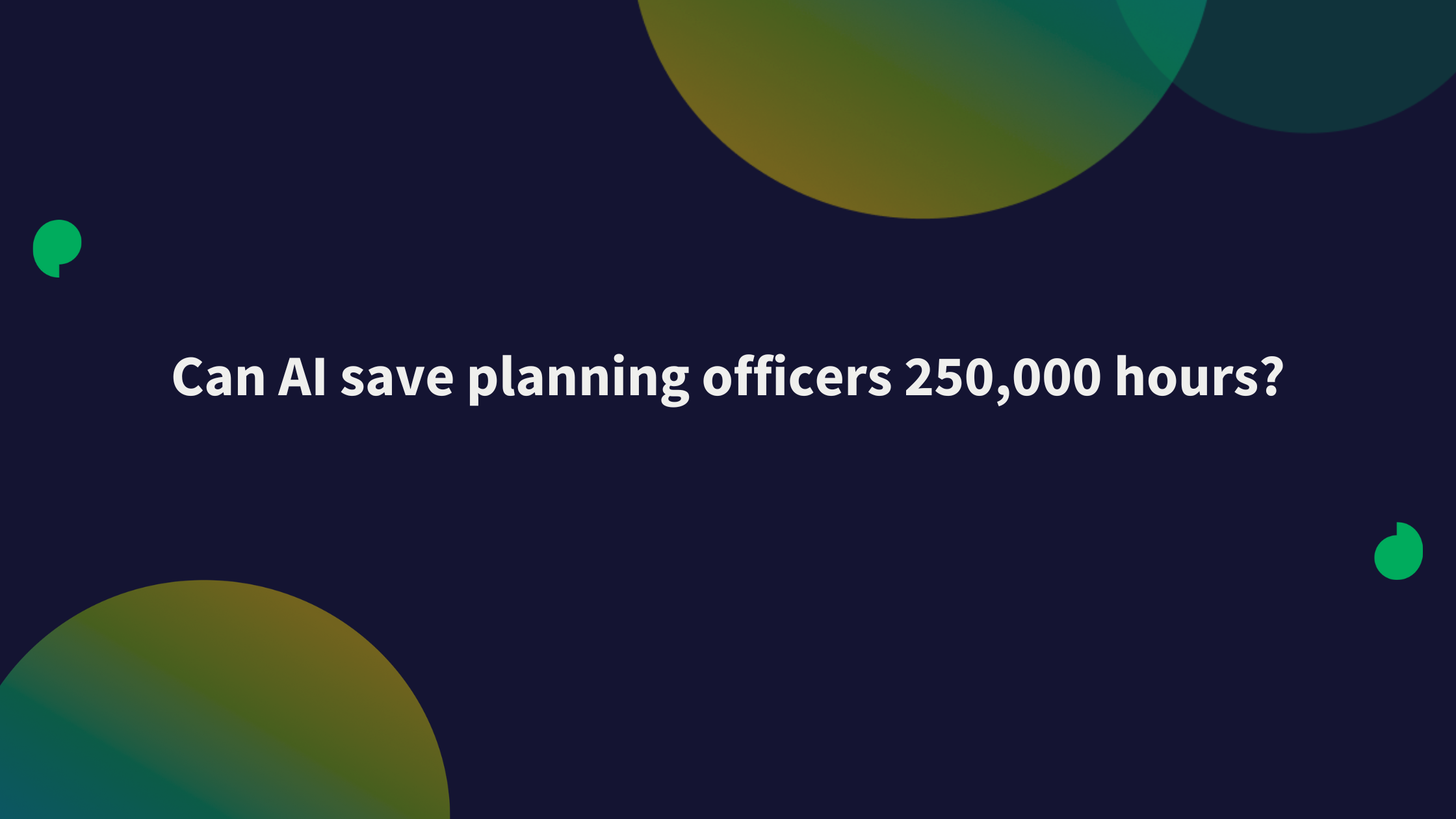 AI in planning: Commonplace and the future