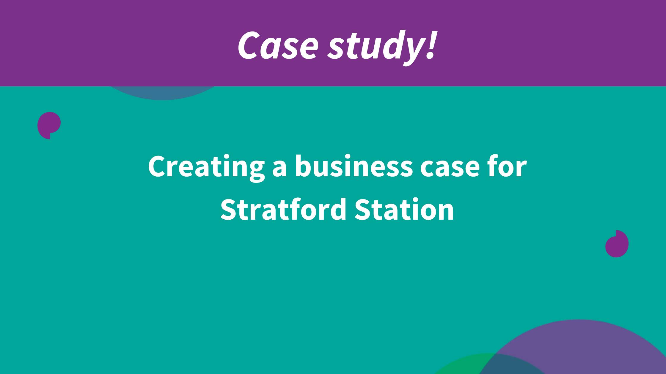 Improving Stratford Station: using social media to gather community insights