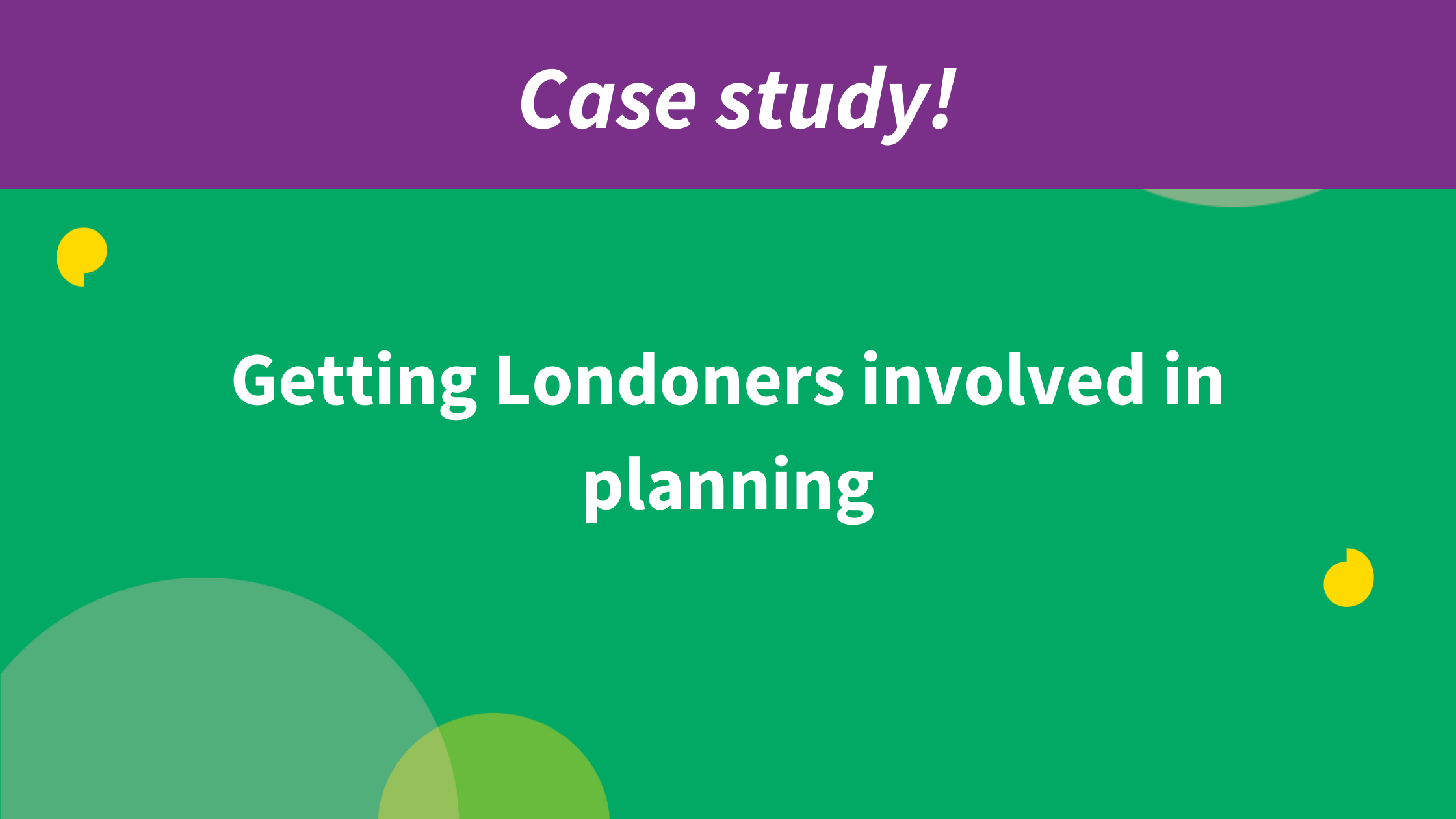 PlanApps: Innovating with the Mayor of London
