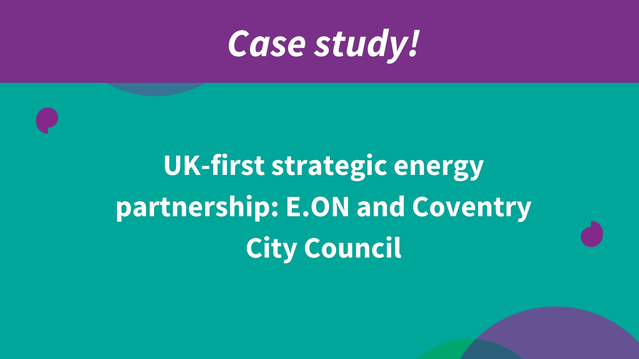 Behind E.ON's Coventry Victory