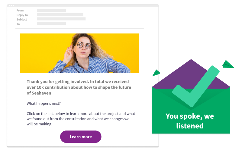 News feed- close the loop