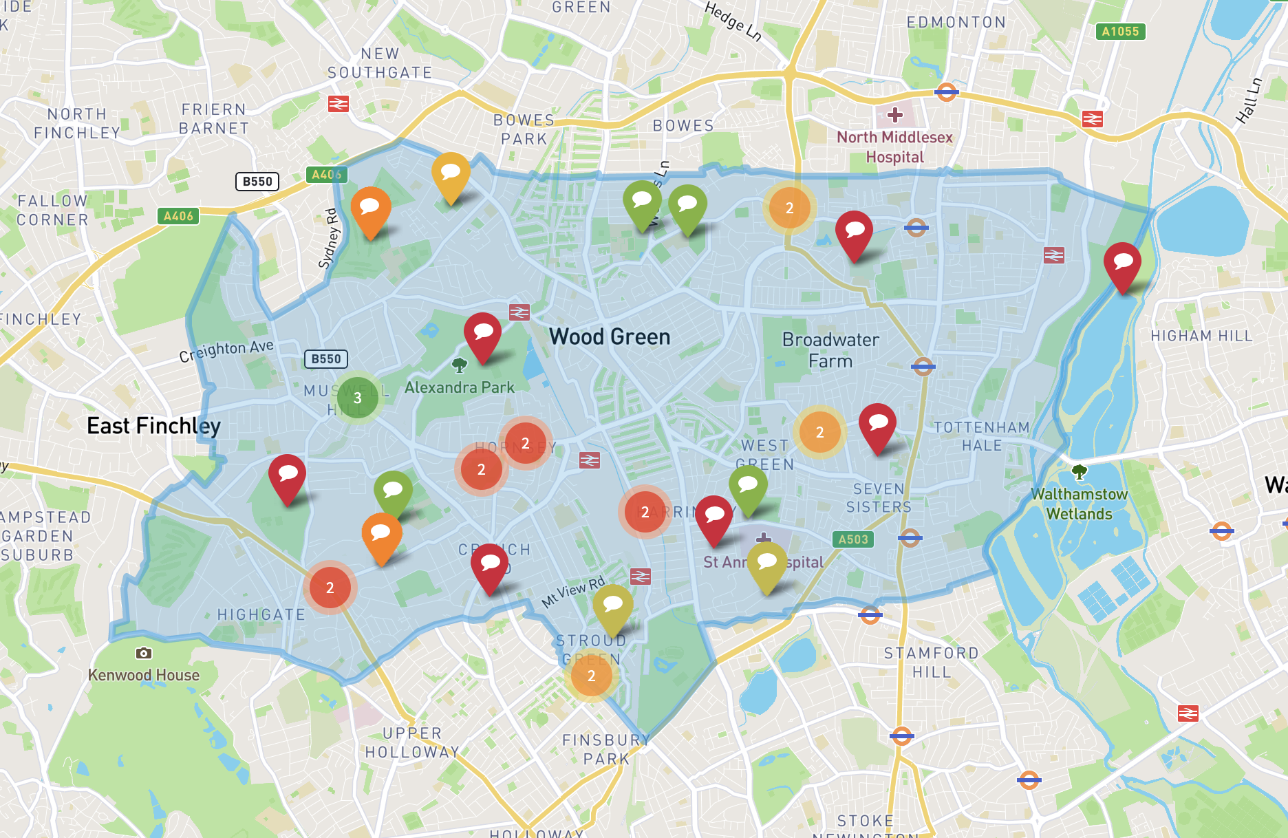 Haringey Climate Change Map