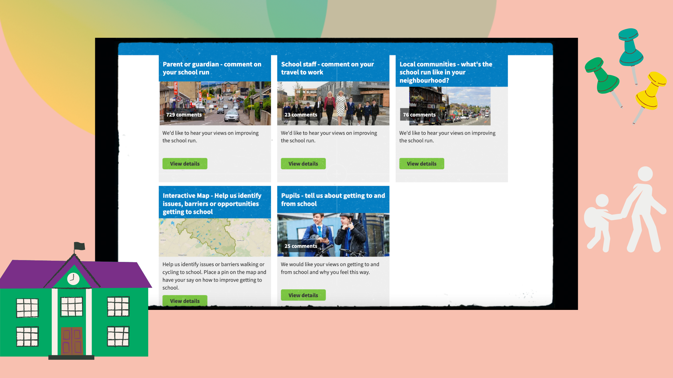 School road safety: reducing car traffic